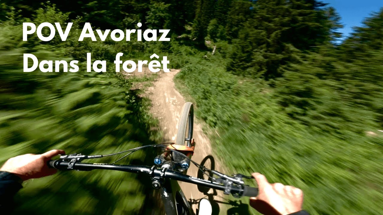 POV MTB Bike Park: Flow Line Tech' Dans la Forêt à Avoriaz