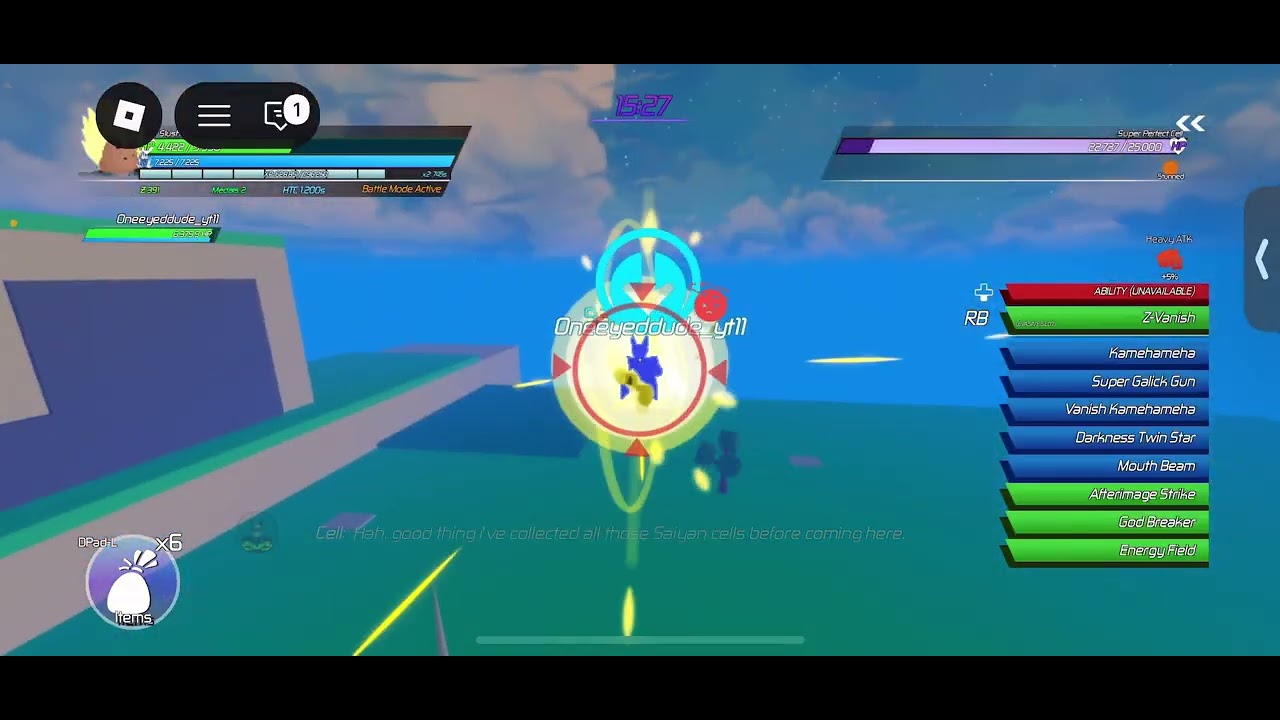 DBZ: Path To Power, Cell RAID