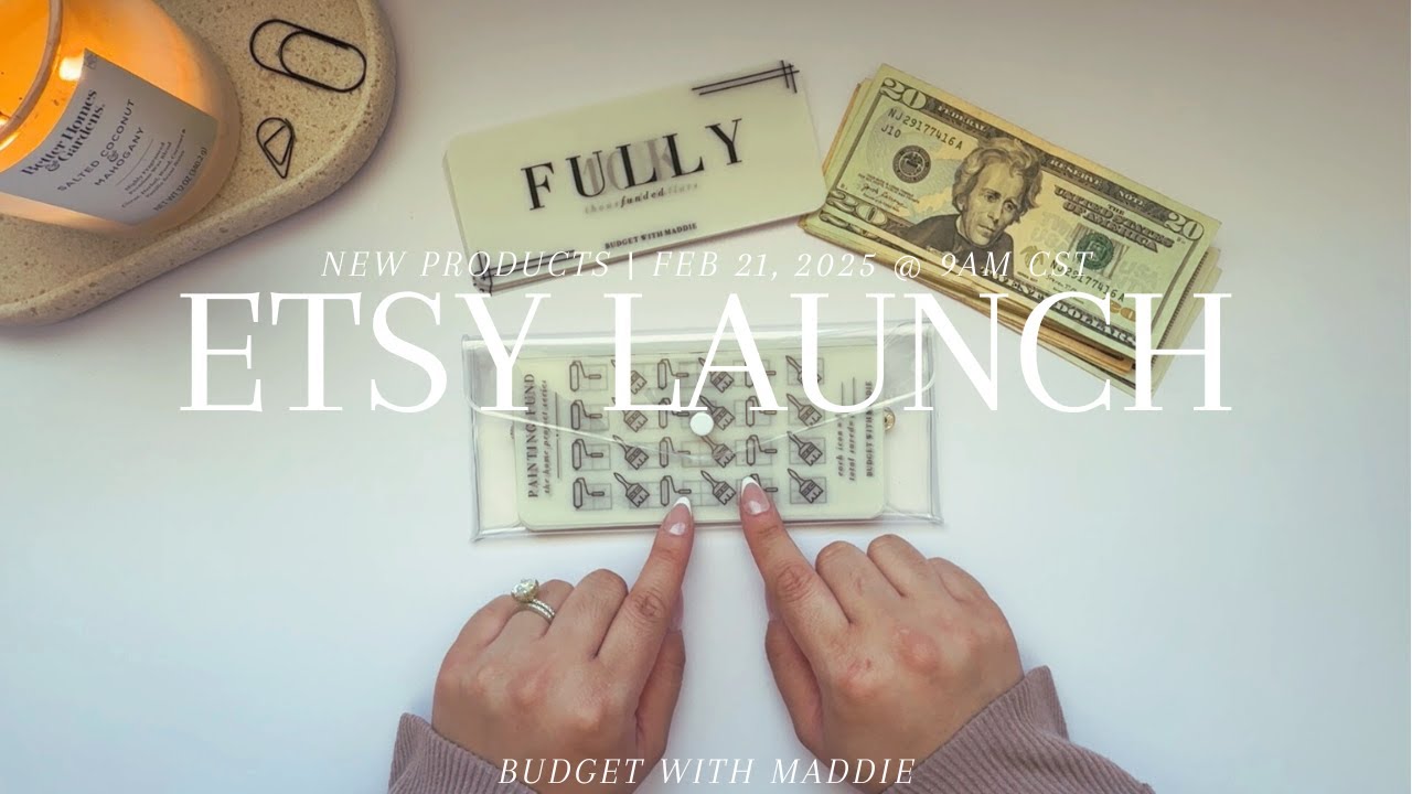ETSY LAUNCH | NEW PRODUCTS | CASH STUFFING