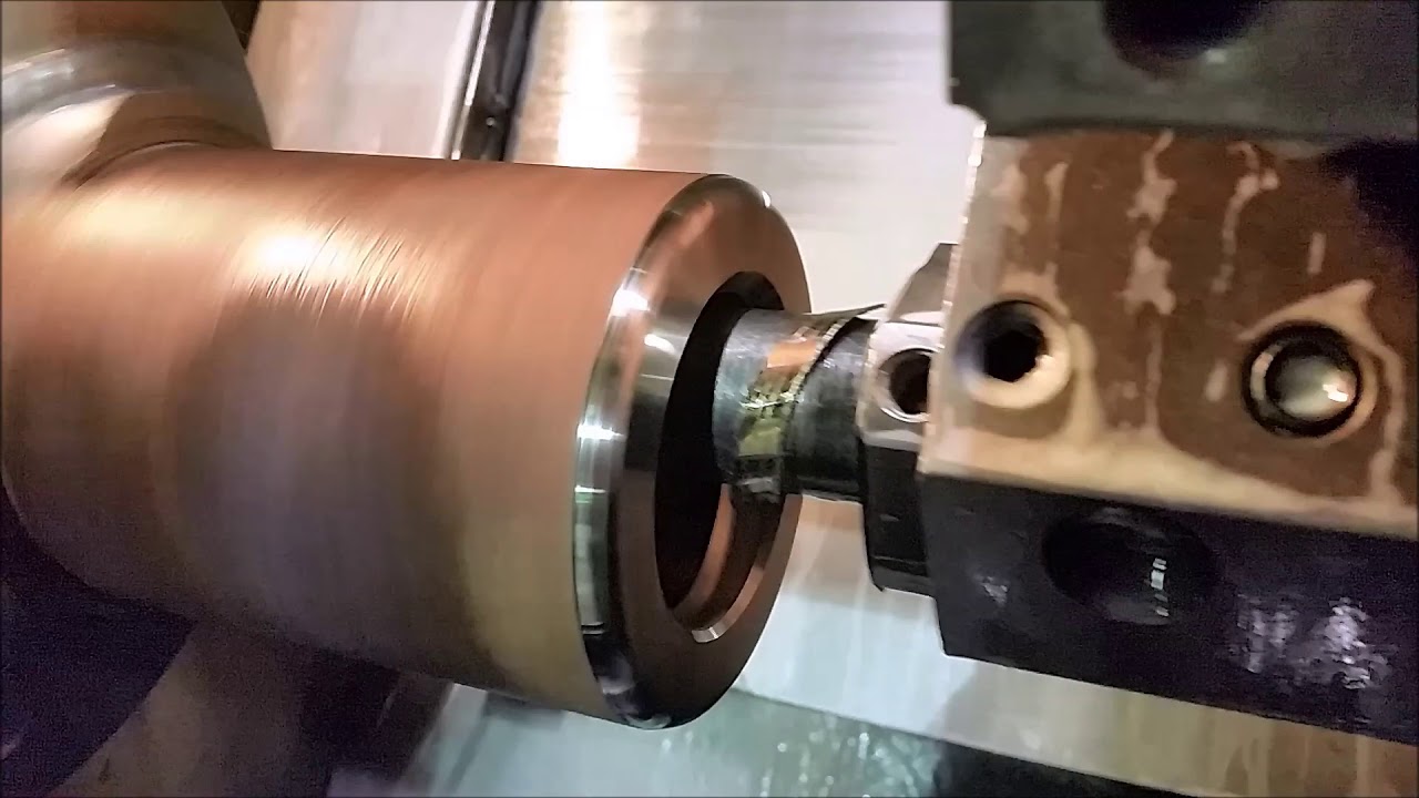 Heavy Duty CNC Threading on a Doosan Turning Center at Zala Machine.