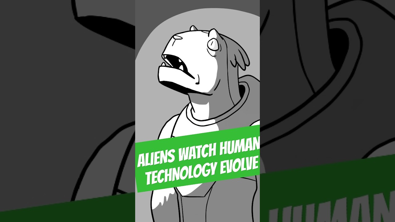 Aliens Watch Human Technology Evolve #aliens #alien #history #funny