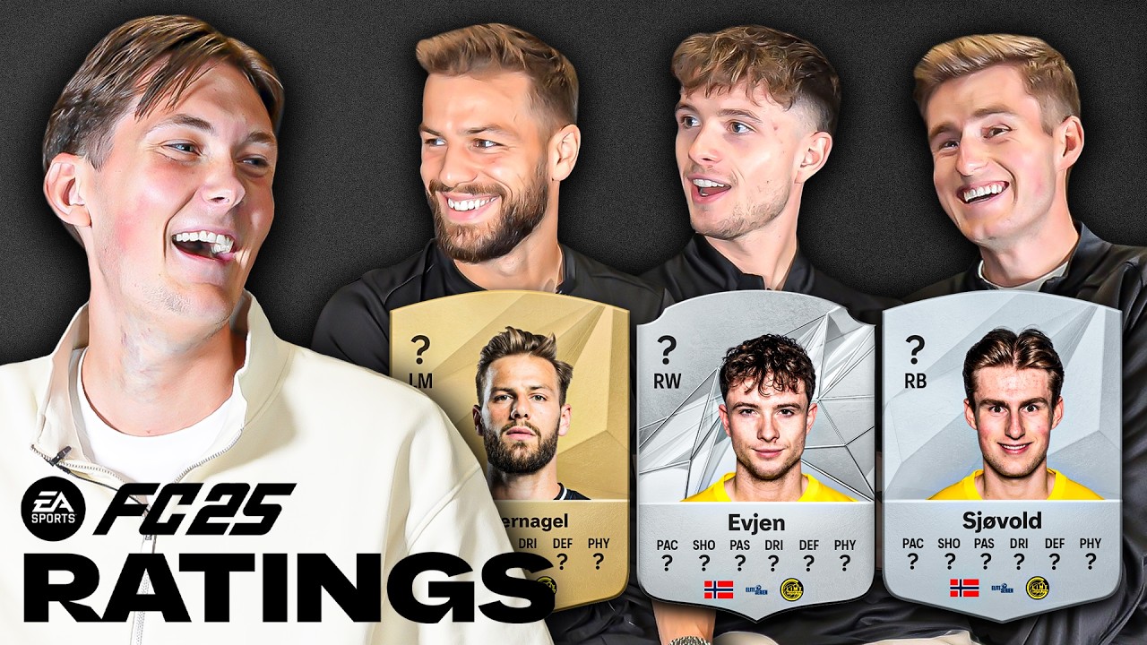 Bodø/Glimt Spillere Reagerer På Sin FC25 Rating...