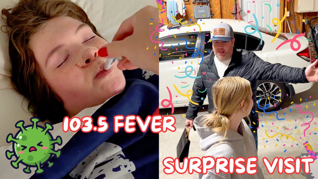 SICK DAY + SURPRISE VISIT | WINTER STORM WORRIES | Family 5 Vlogs