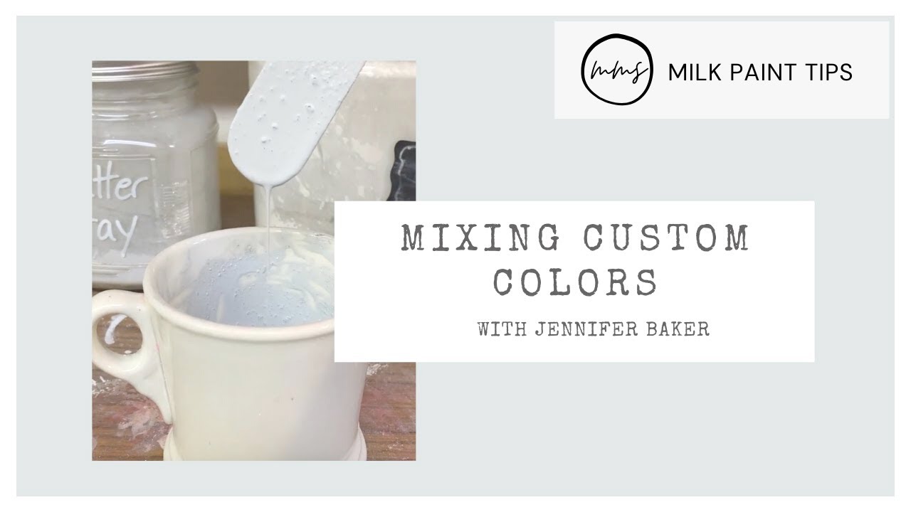 Mixing Custom Colors | Miss Mustard Seed's Milk Paint