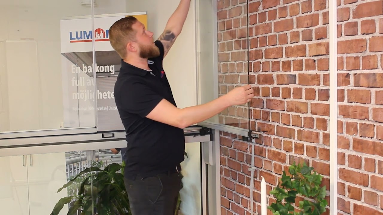 Så fungerar en balkonginglasning från Lumon