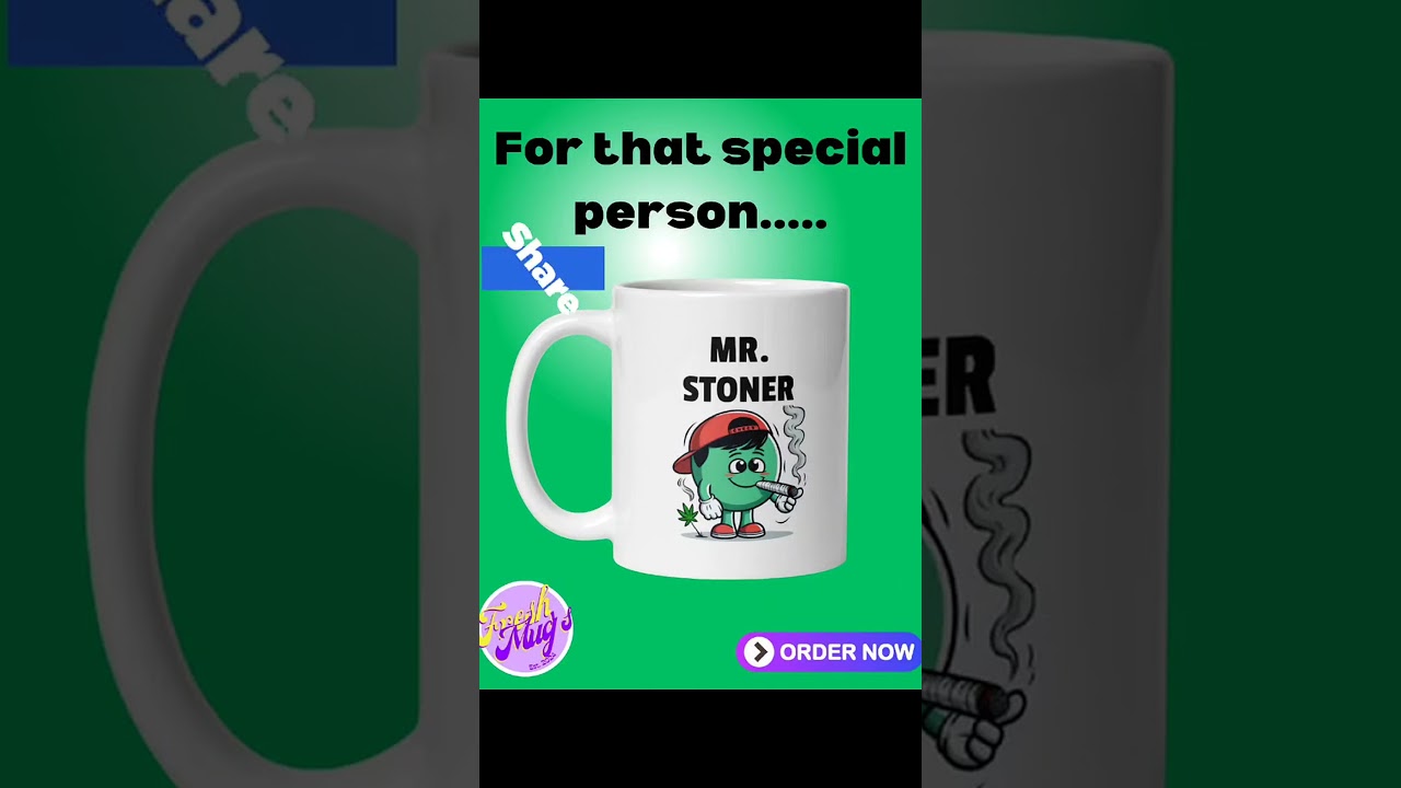 Mr. stoner mug: a unique gift for cannabis enthusiasts#cannabis #mugdesign #stoner