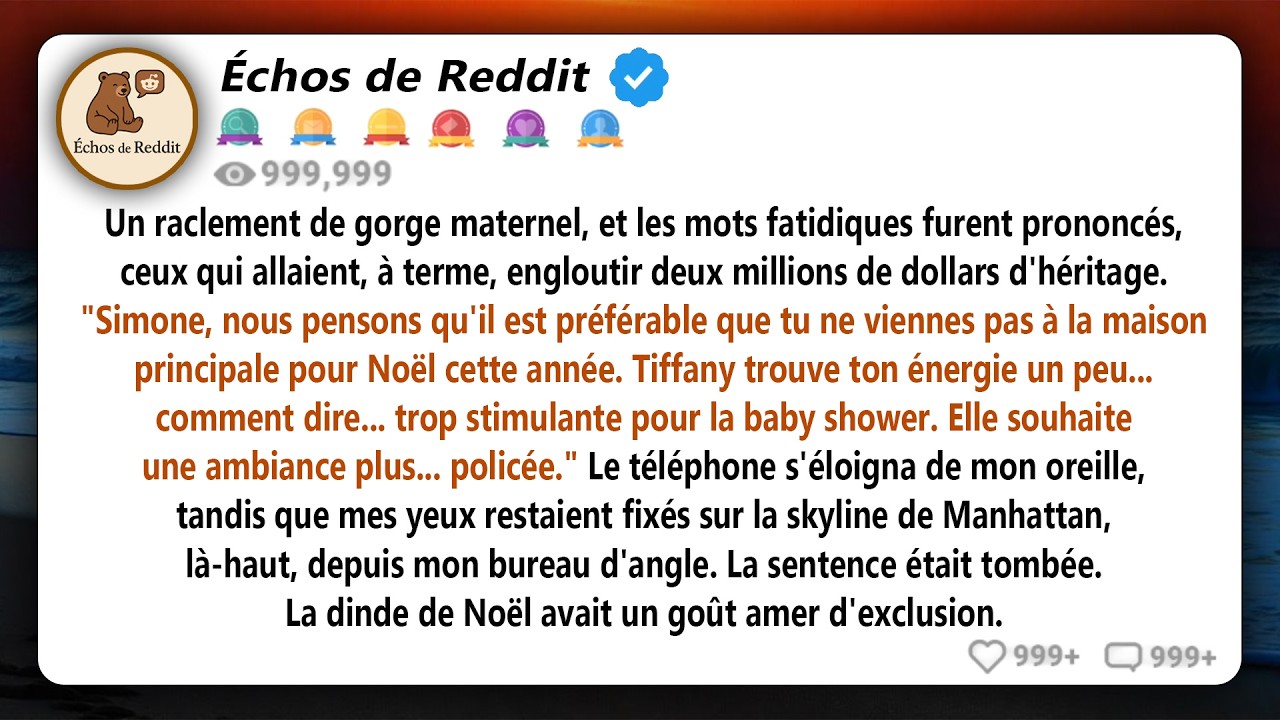 Ma mère a dit : 
