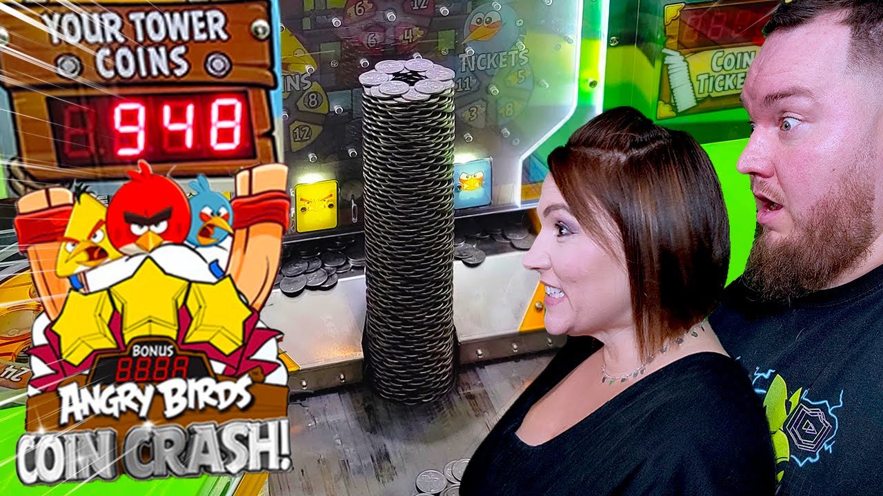 We went for a WORLD RECORD Coin Tower on Angry Birds Coin Crash!
