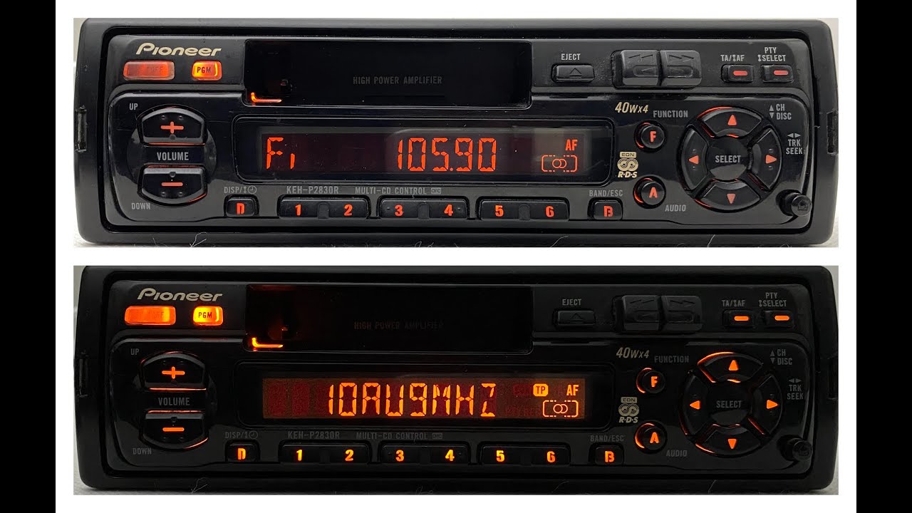 1990s Pioneer KEH-P2830R Car Cassette Radio Player - For Sale