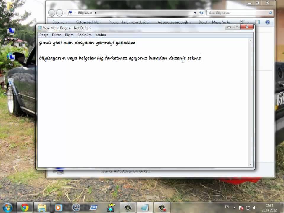 Windows Da Klas&ouml;r Gizlemek