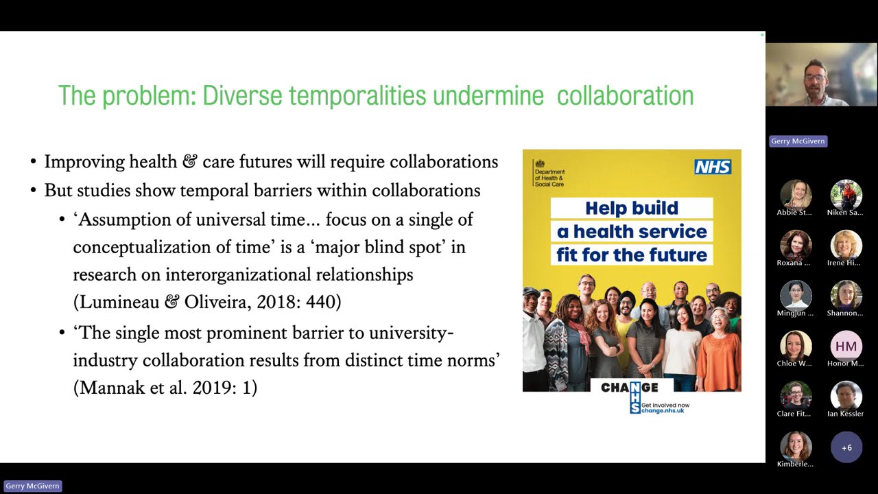 Temporal ambiguity in inter-organisational collaboration processes