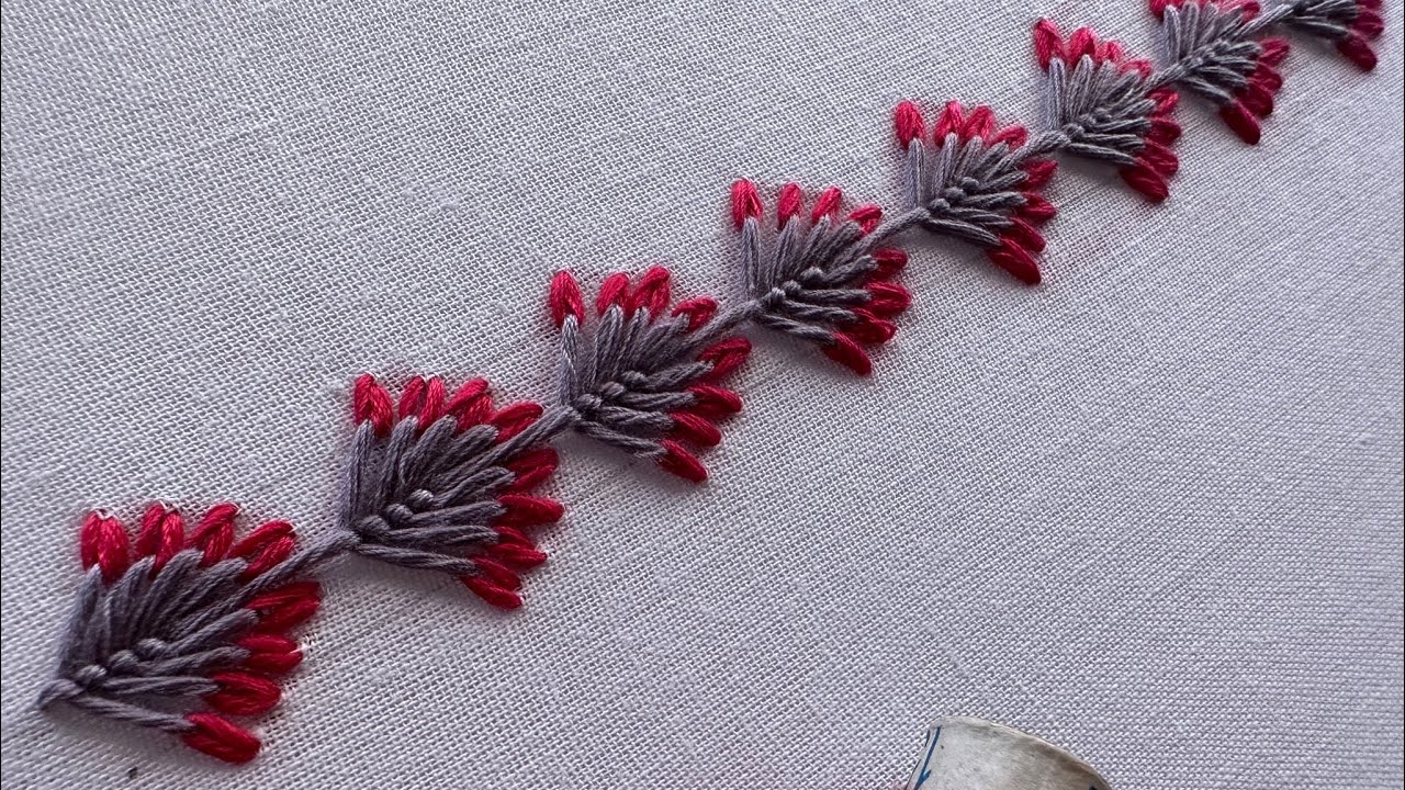 Very easy for beginners hand embroidery | hand embroidery |#embroidery 