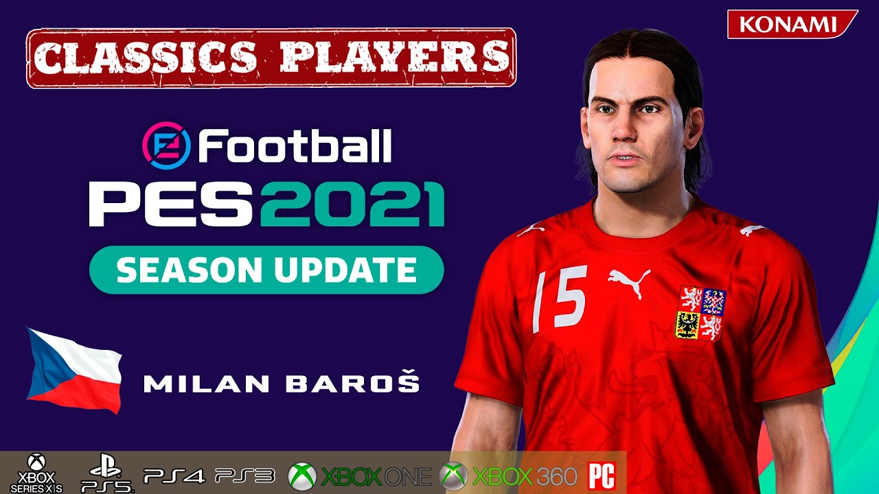 MILAN BAROŠ face+stats (Classics Players) How to create in PES 2021