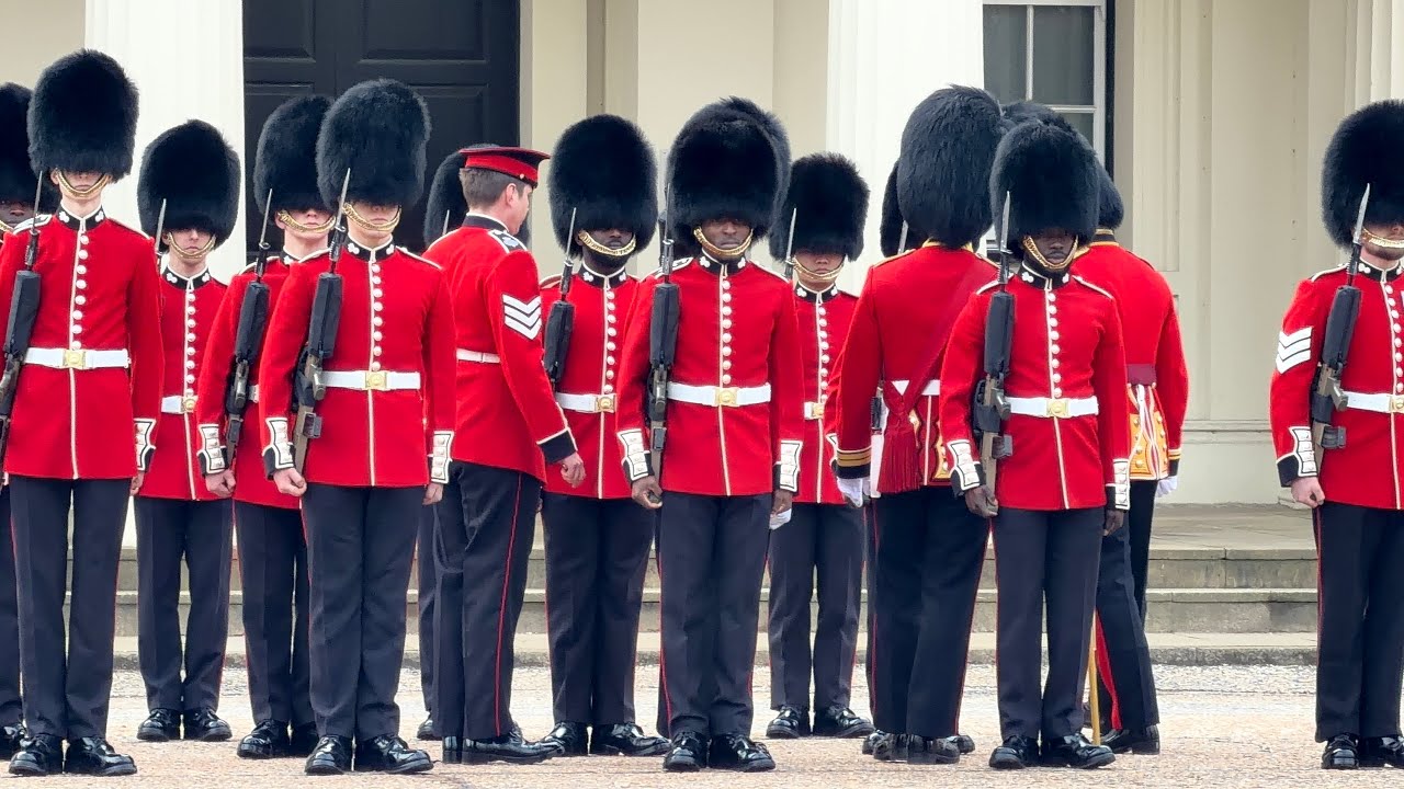 King’s Guard Summer Uniform Inspection at Wellington Barracks, London | Changing of the Guard 🇬🇧