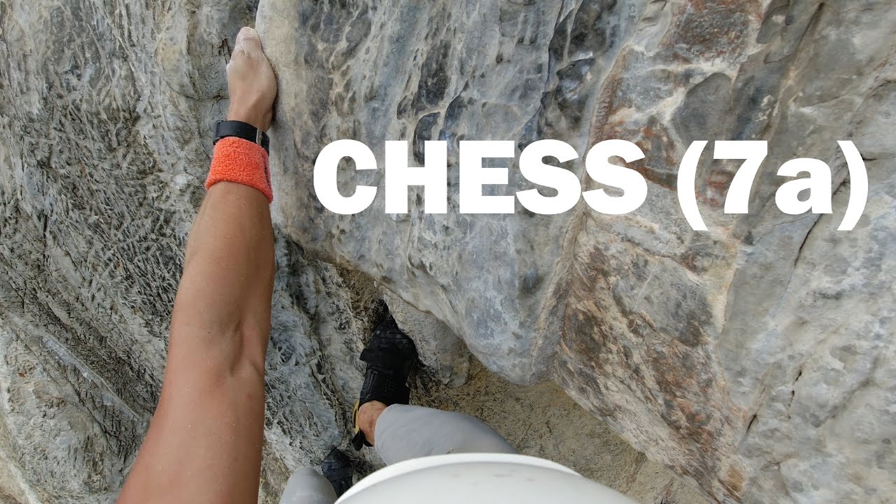 Chess (7a) - Rock Climbing in Malaysia, Nyamuk Wall, Batu Caves, Kuala Lumpur