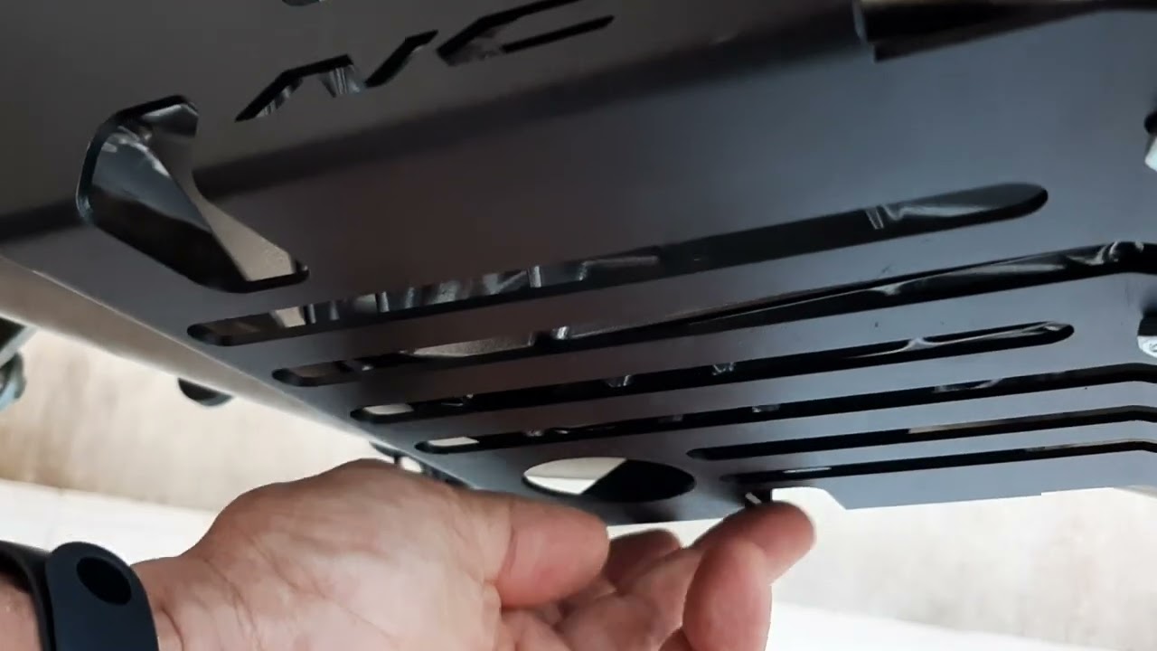 Protetor de cárter na nova NC 750x - 2022 2023 instalação, imagens detalhadas