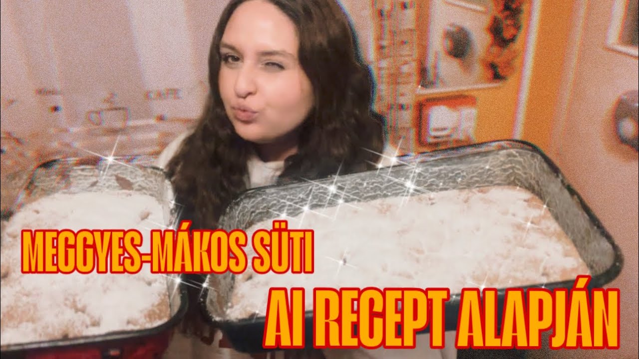 Meggyes-mákos süti, AI recept alapján 👩🏽‍🍳🤤