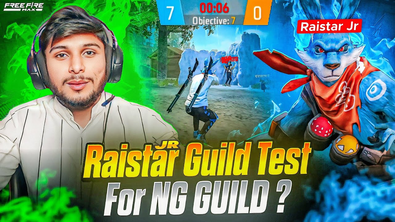 Finally @RaiStar Jr Join ‎⁨@NonstopGaming_ Guild ?🥵🤯On Nonstop Live Stream 🤖👾 - Garena Free Fire