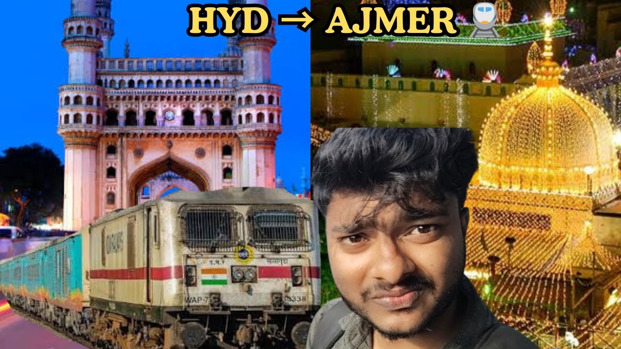 Hyderabad to Ajmer Journey 🚆 | Ajmer Vlog Day 1 | Long train travel Experience