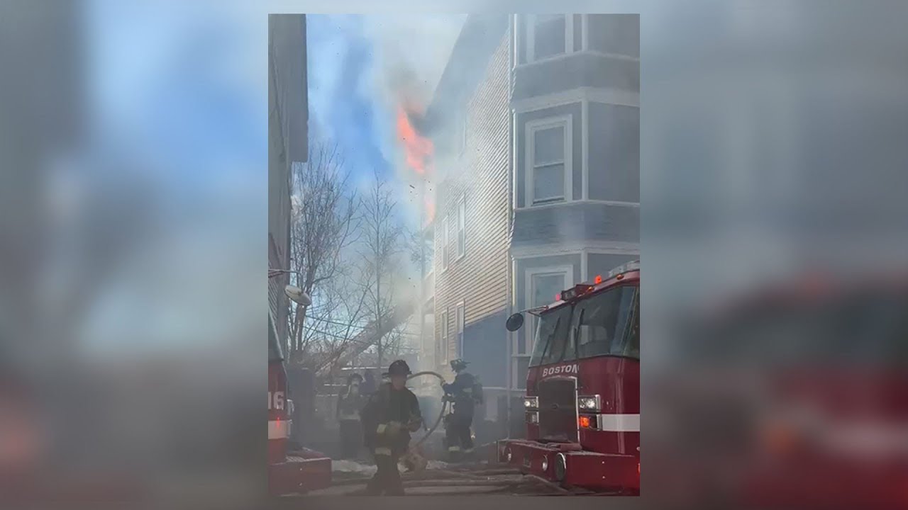 Man, 18, warns neighbors as wind-driven Boston fire displaces 12