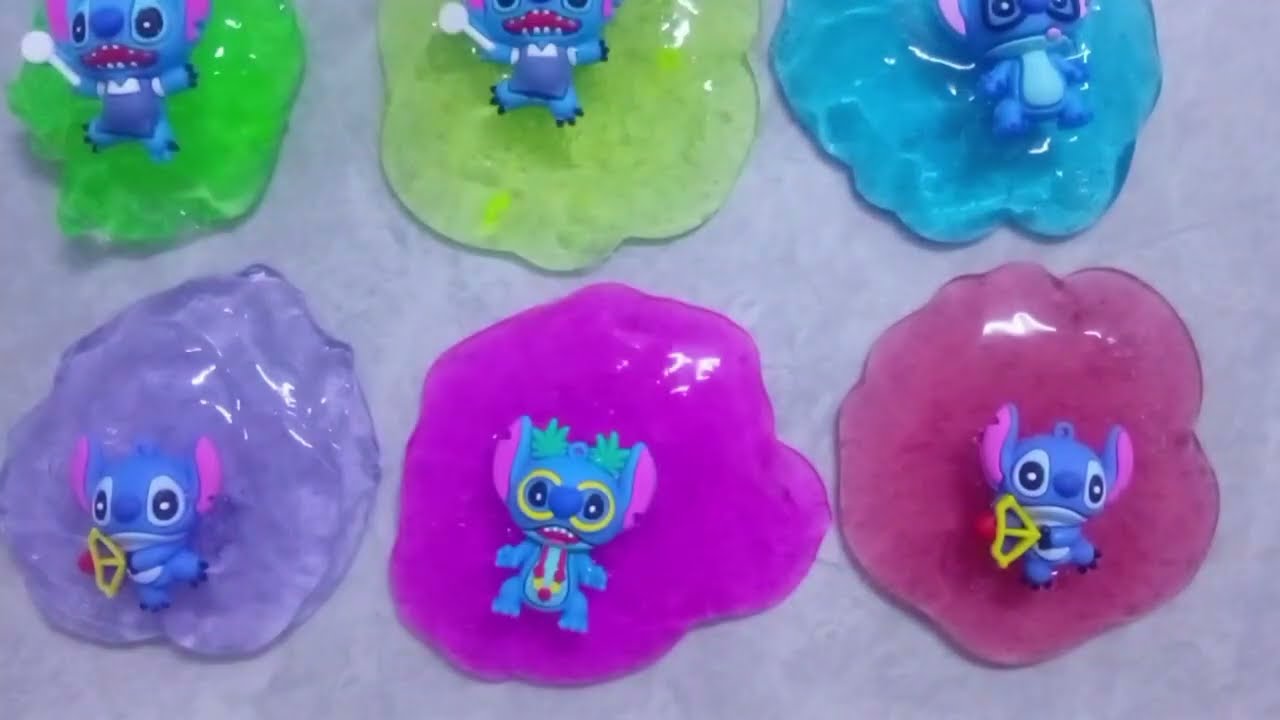 Stitch toys in slime