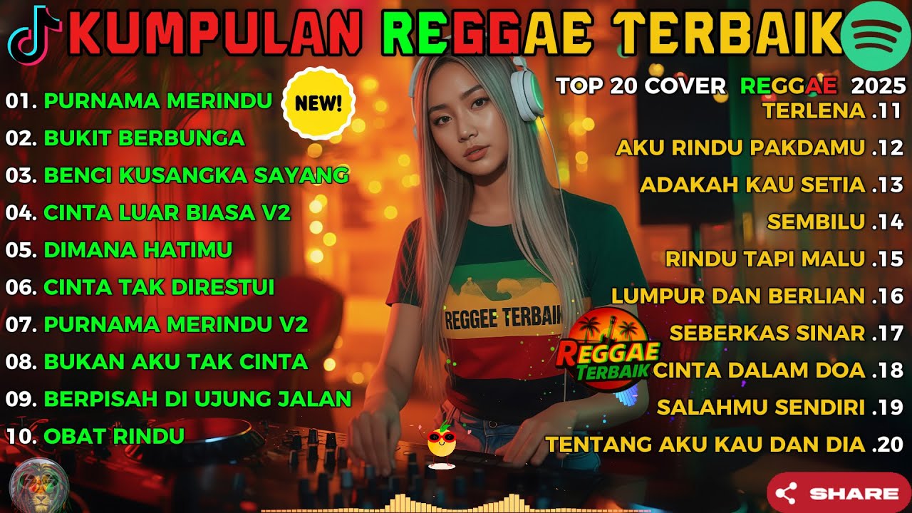 Reggae Terbaru 2025 Full Album 🎧  Lagu Hits Spotify Indonesia  Musik Cover Santai