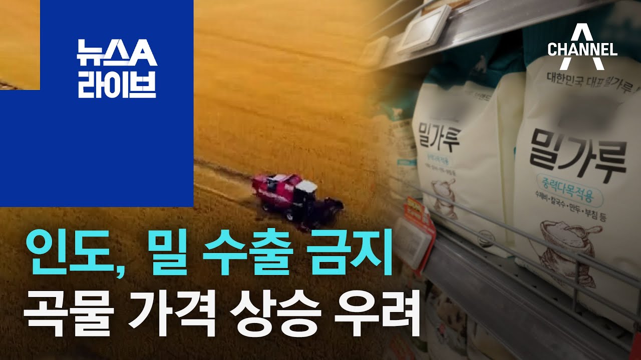 [경제 톡톡톡]인도, 밀 수출 금지&hellip;곡물 가격 상승 우려 | 뉴스A 라이브