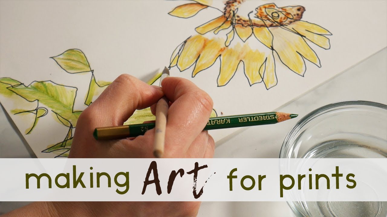Making Art and Turning it into Downloadable Prints for Etsy