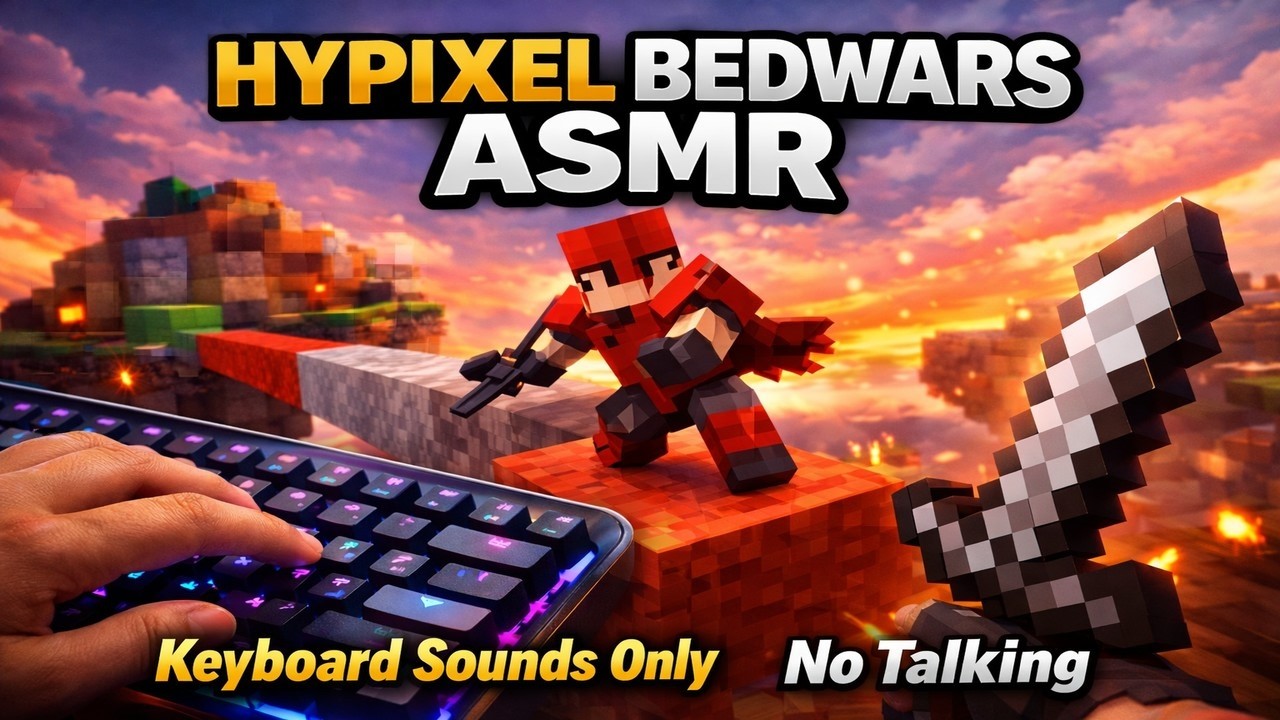 BedWars on Hypixel but Only Keyboard ASMR