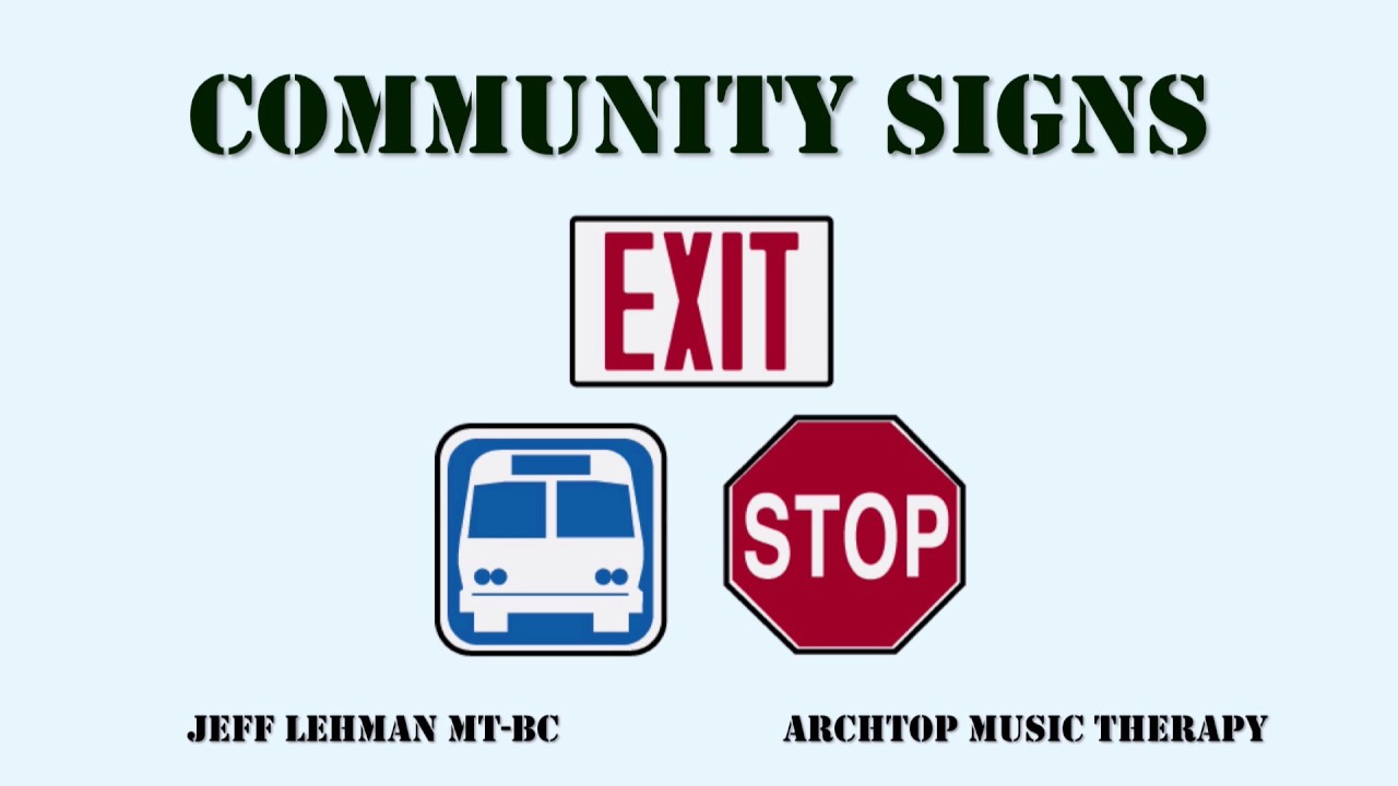 Community Signs [Environmental Print Songs & Videos]