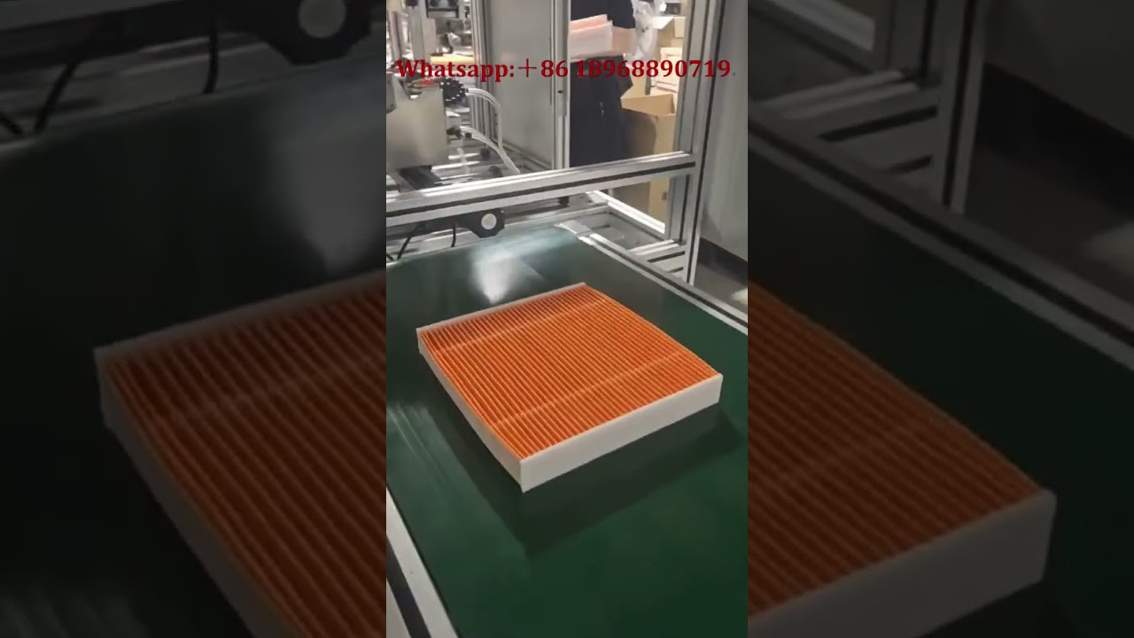 cabin air filter production line