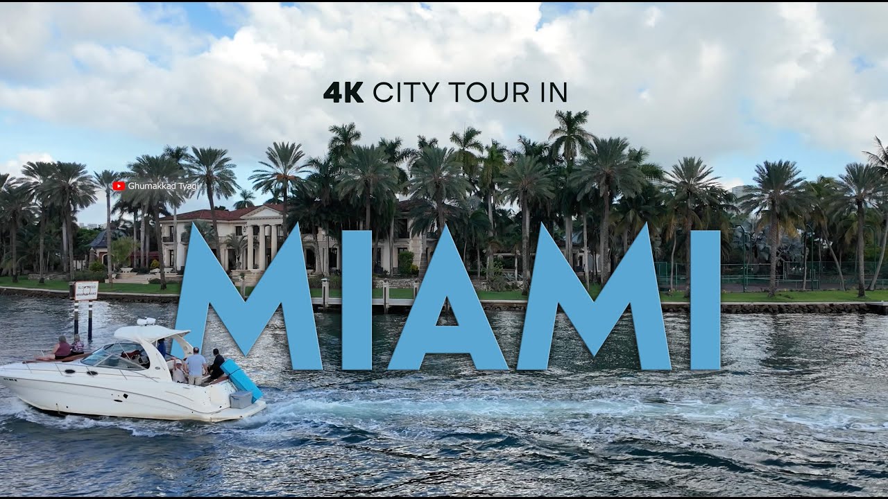 4K MIAMI BEACH MARINA | BAY SIDE | ON A CRUISE | #ghumakkaddtyagi #miamibeach #usa