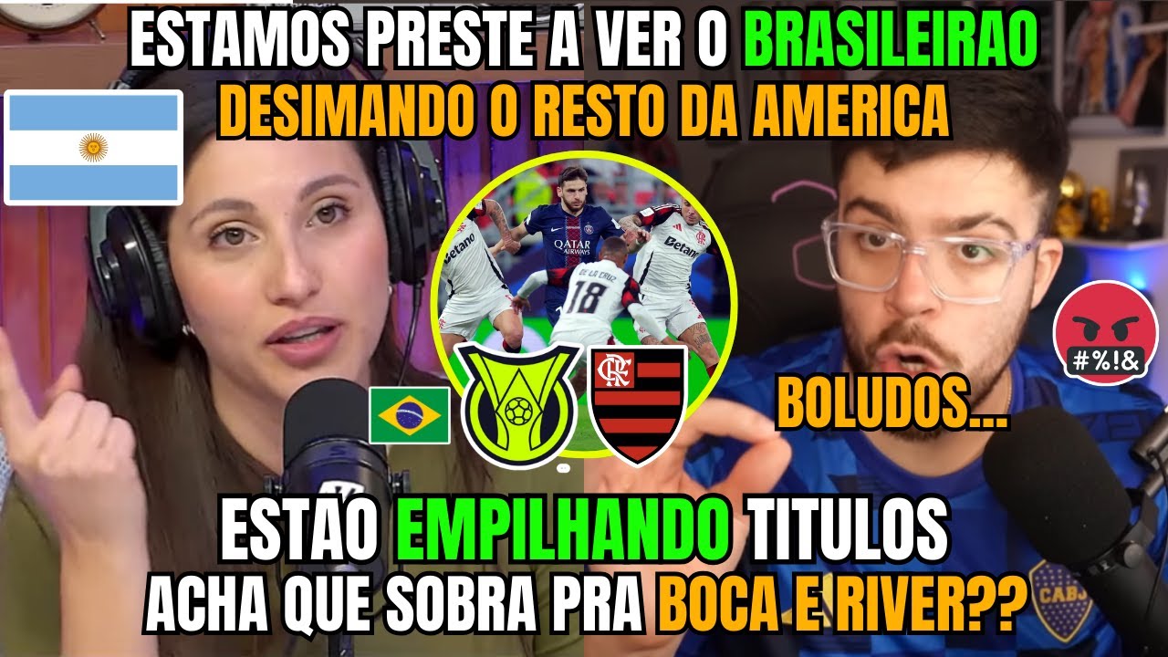 ARGENTINOS ASSUSTADOS COM FLAMENGO BATENTO DE FRENTE COM EUROPEUS (INCRIVEL COMO ELES NÃO TEM MEDO!)