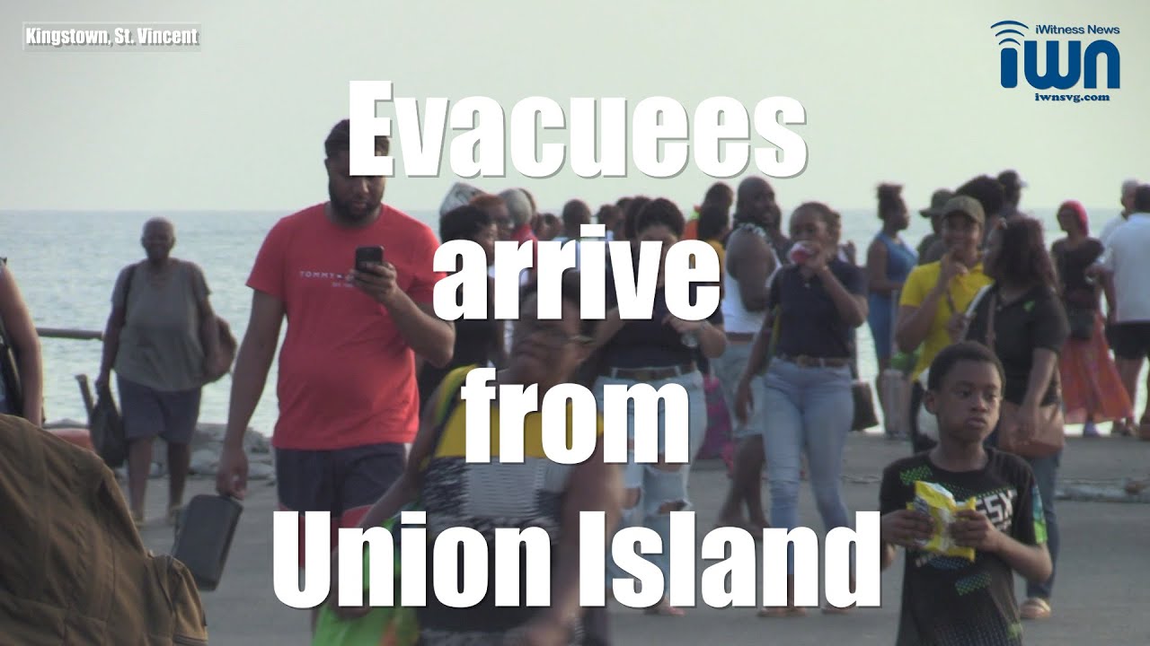 Evacuees arrive from Union Island
