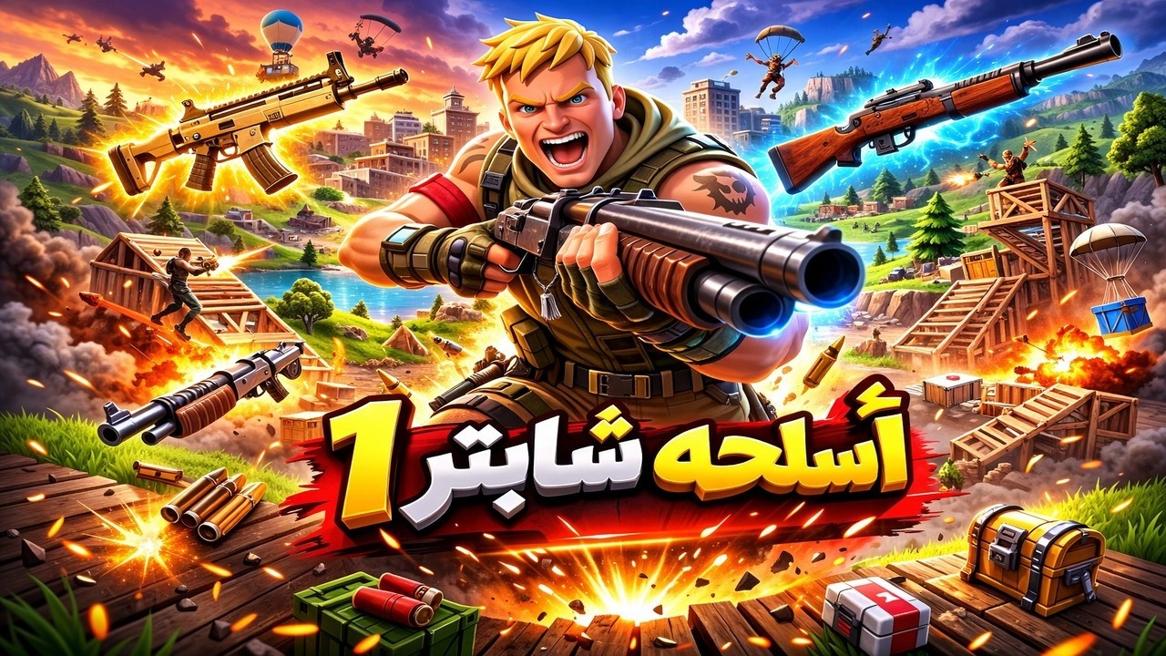 ! 🔥لعبت فورت نايت بأسلحة شابتر 1 بس… النهاية مستحيلة