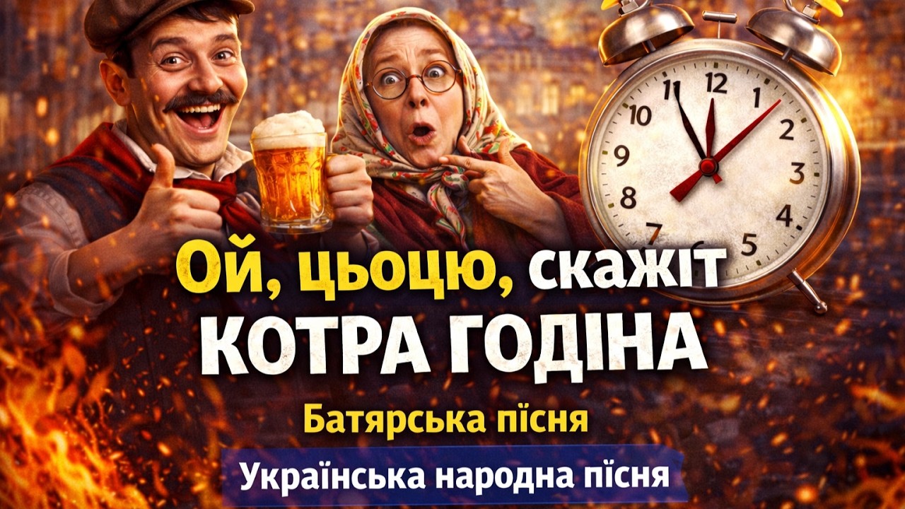 😂 Батярський хіт, який співають століттями | «Ой, цьоцю, скажіт котра година» ⏰🍻