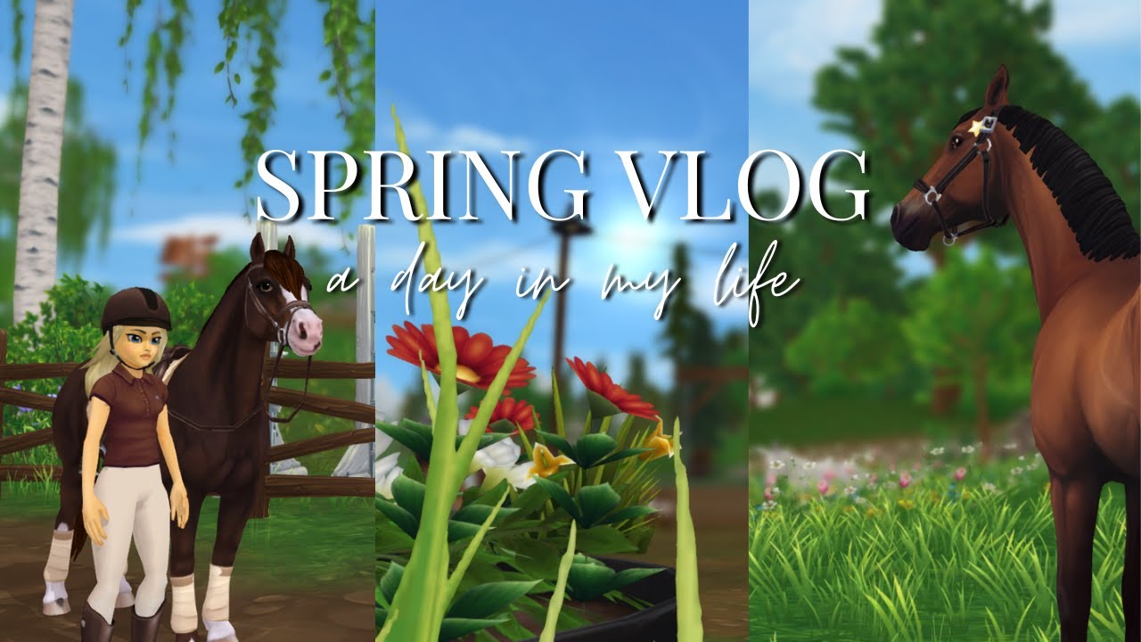Tavaszi vlog🌸: Nagy bejelentés + egy átlagos napom || Star Stable RRP (ENG Sub soon)