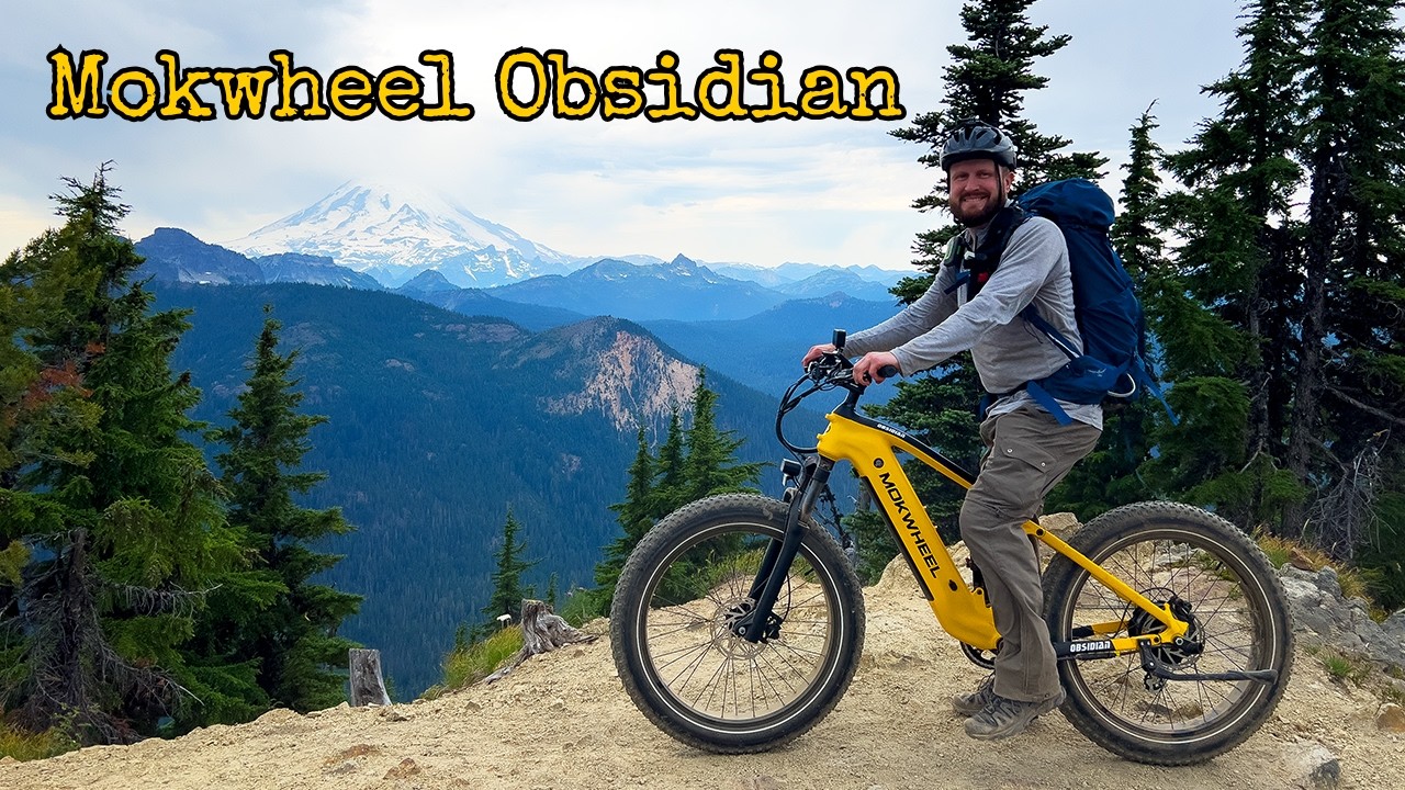 Лагерь, каяк и рыбалка на электронном велосипеде Mokwheel Obsidian