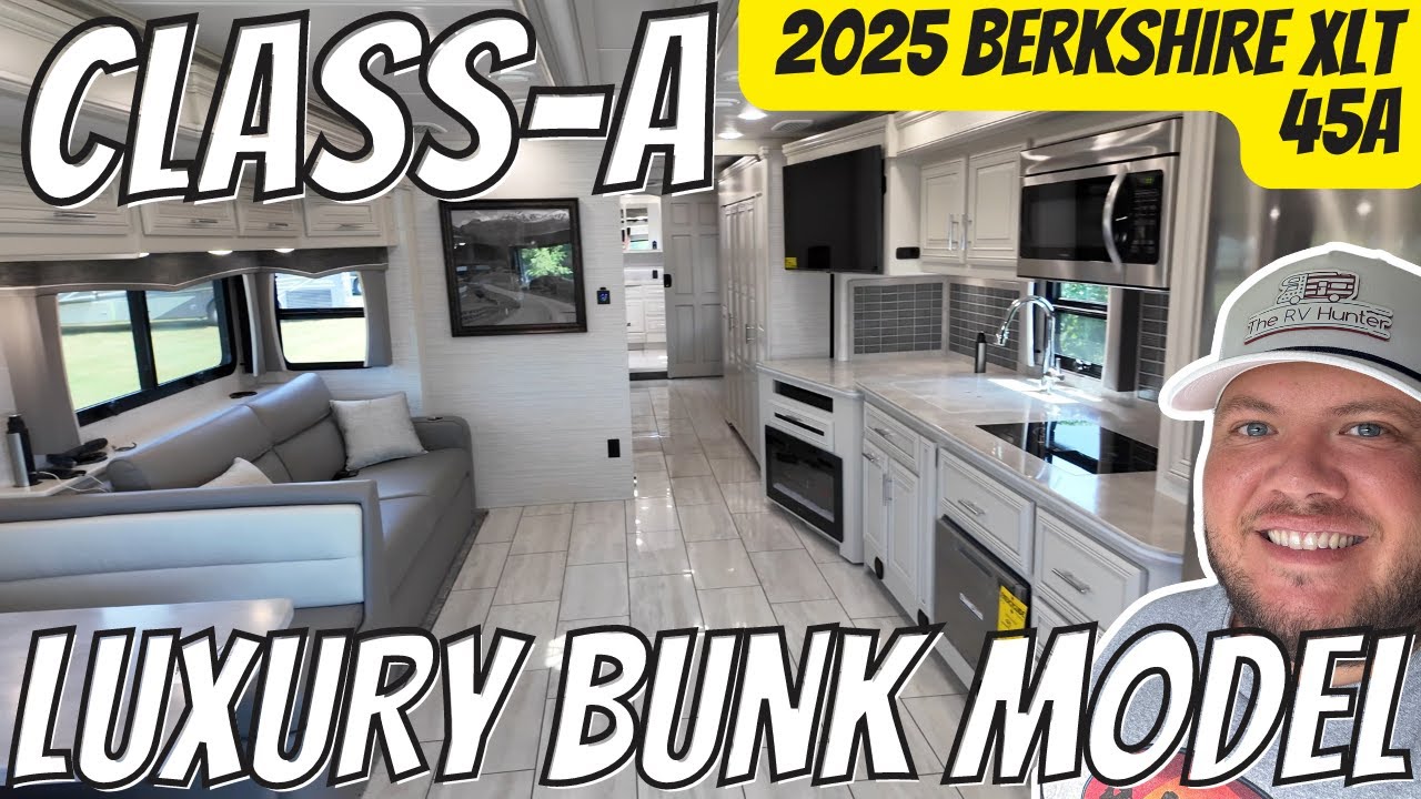 Two Bath LUXURY Bunk Model Class A Motorhome | 2025 Berkshire XLT 45A