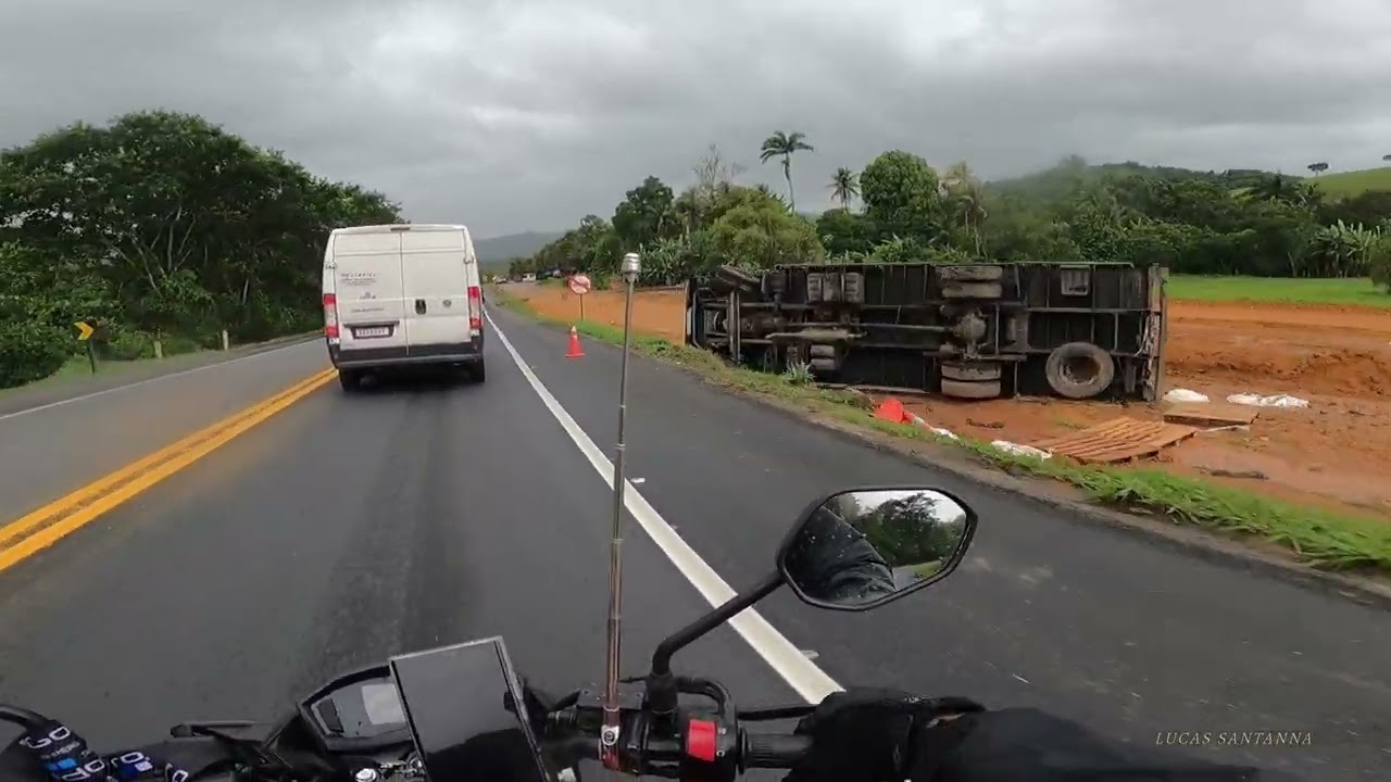 Muita Chuva e Acidentes na BR-101 - Viagem de Moto Para o Nordeste