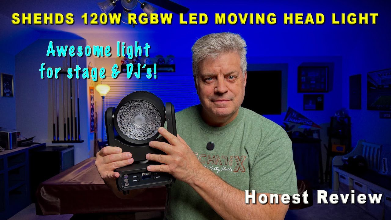 Shehds 120W RGBW LED  Wash Moving Head Light | Honest Review!