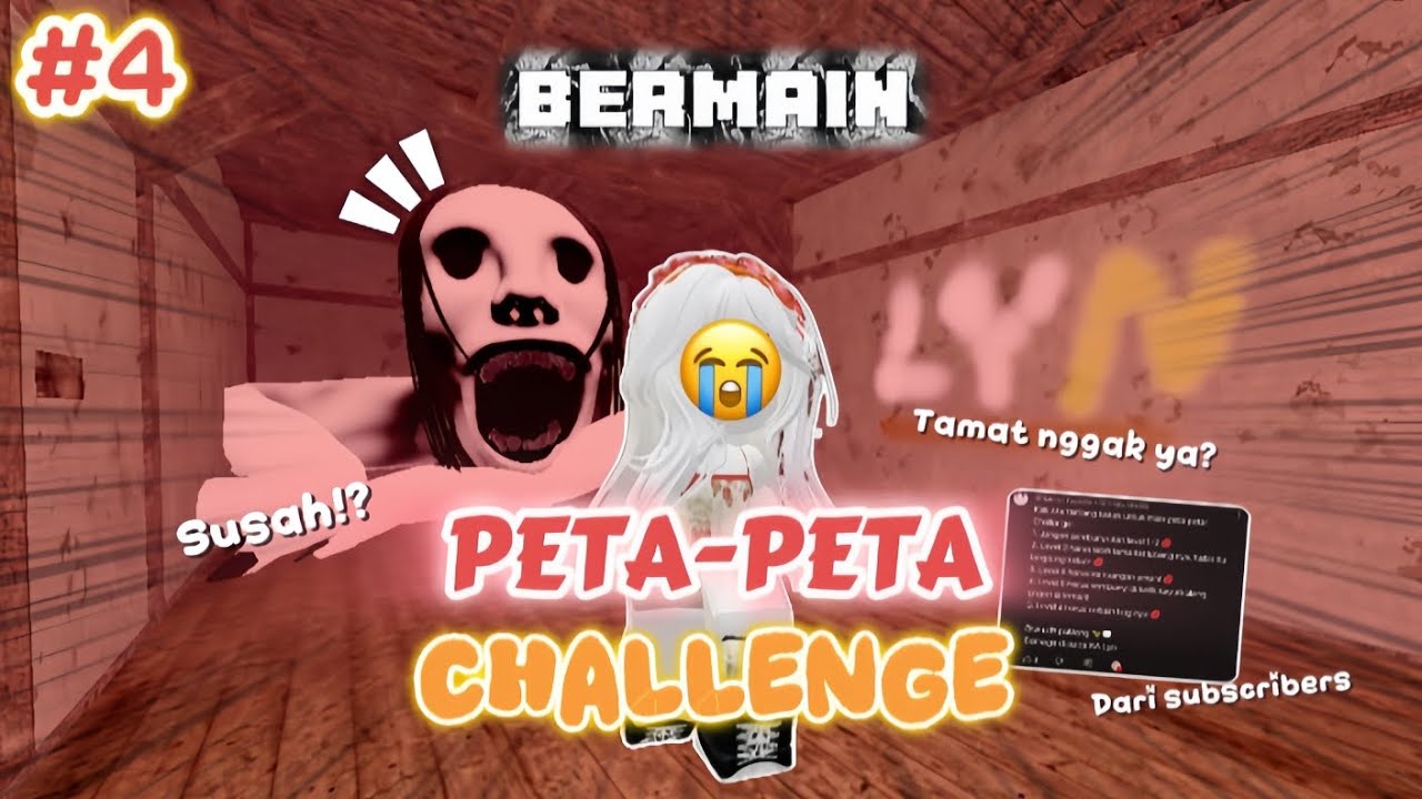 BERMAIN🎮 PETA-PETA TAPI SETIAP LEVEL AKAN ADA CHALLENGE DARI SUBSCRIBERS⁉️🙀😭 // #roblox 🇮🇩