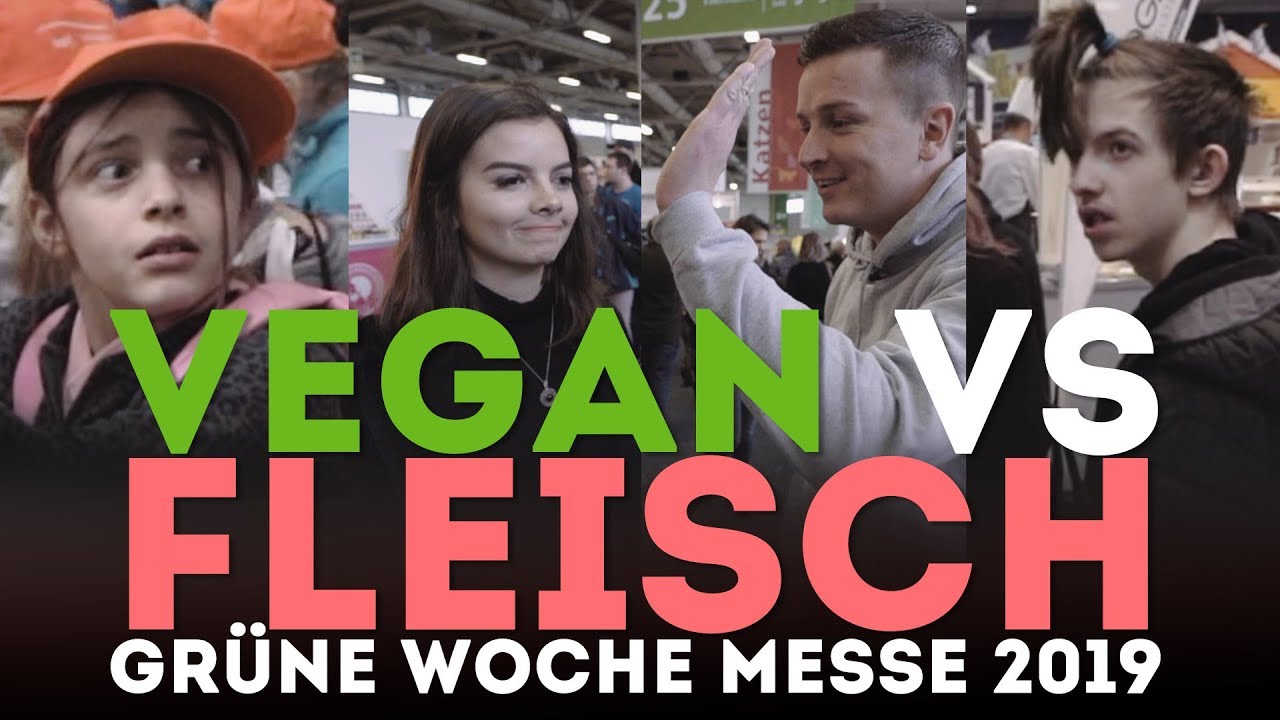VEGAN VS FLEISCH - Schmarotzer-Duell | Gr&uuml;ne Woche 2019 Messe