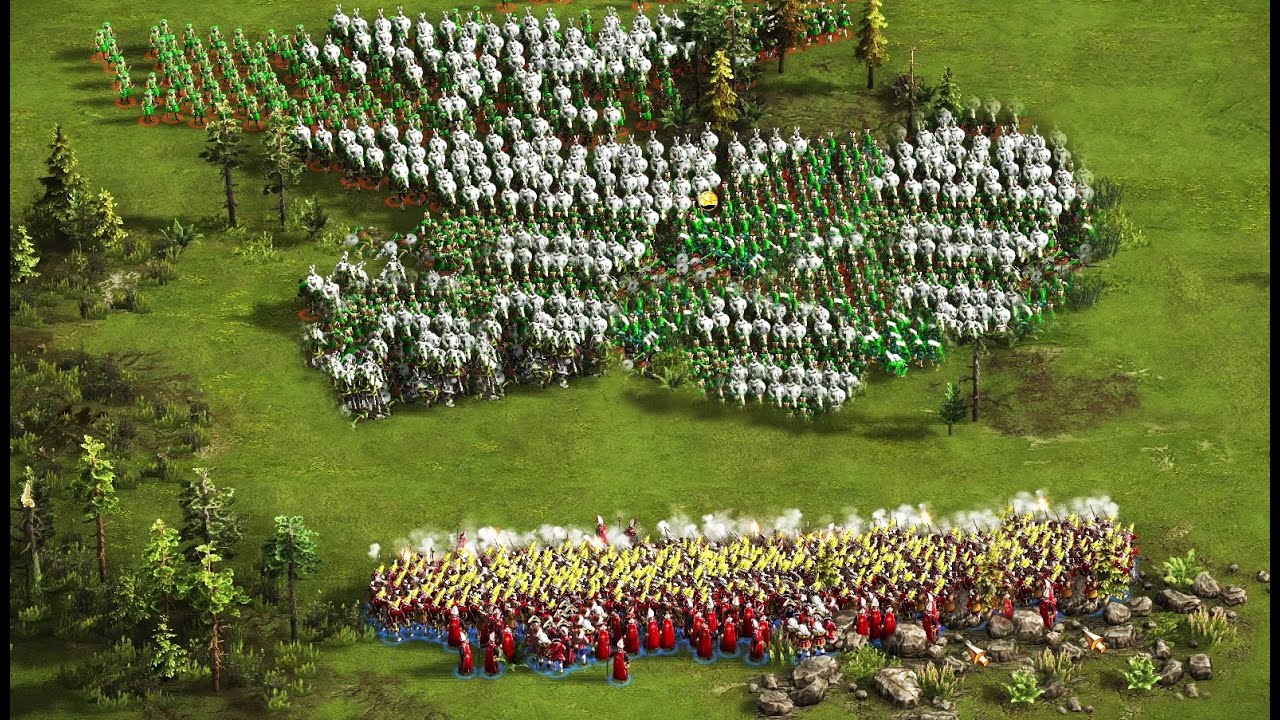 Cossacks 3 - 2 против 4 - Новички объединяются против профессионалов [Многопользовательский режим]