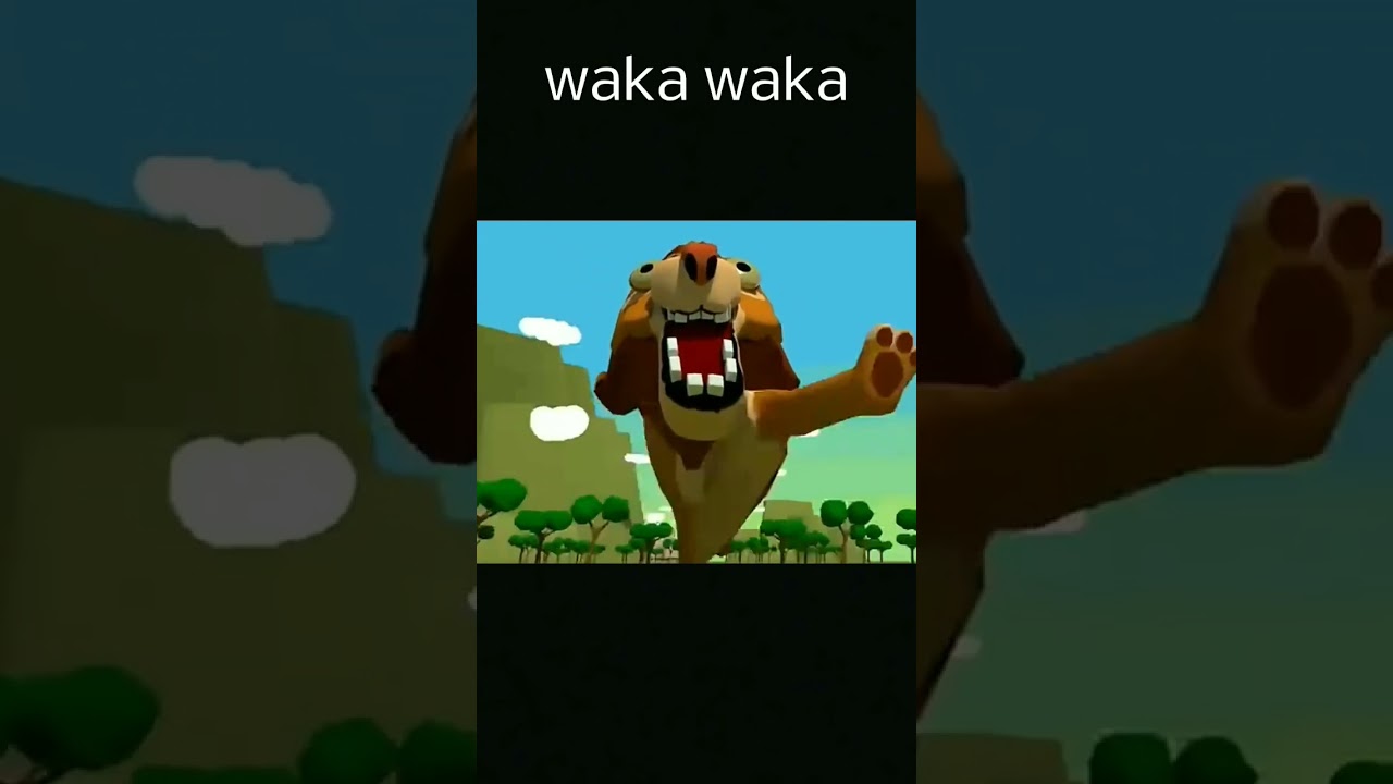 Weird and stupid lion licking butt