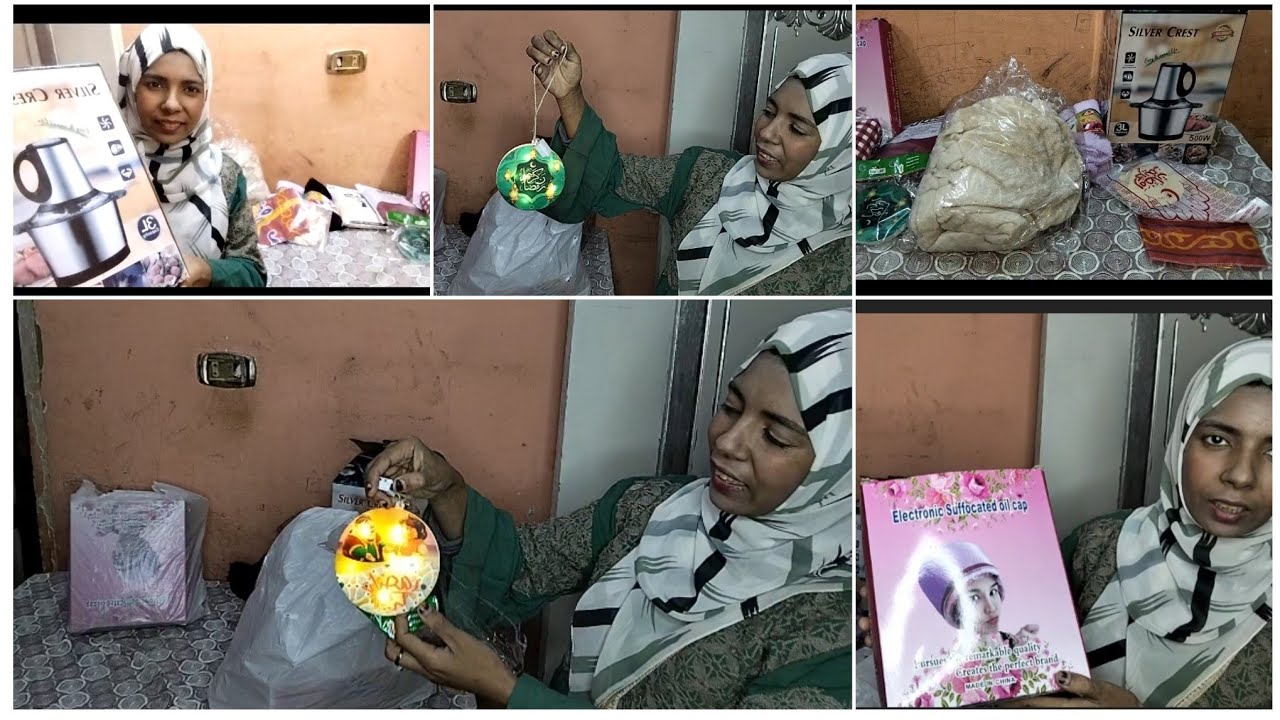 مشتريات رمضان بالاسعار🌜 يا فرحه قلبي بالمشتريات الجديده زغرته يا بنات 💃