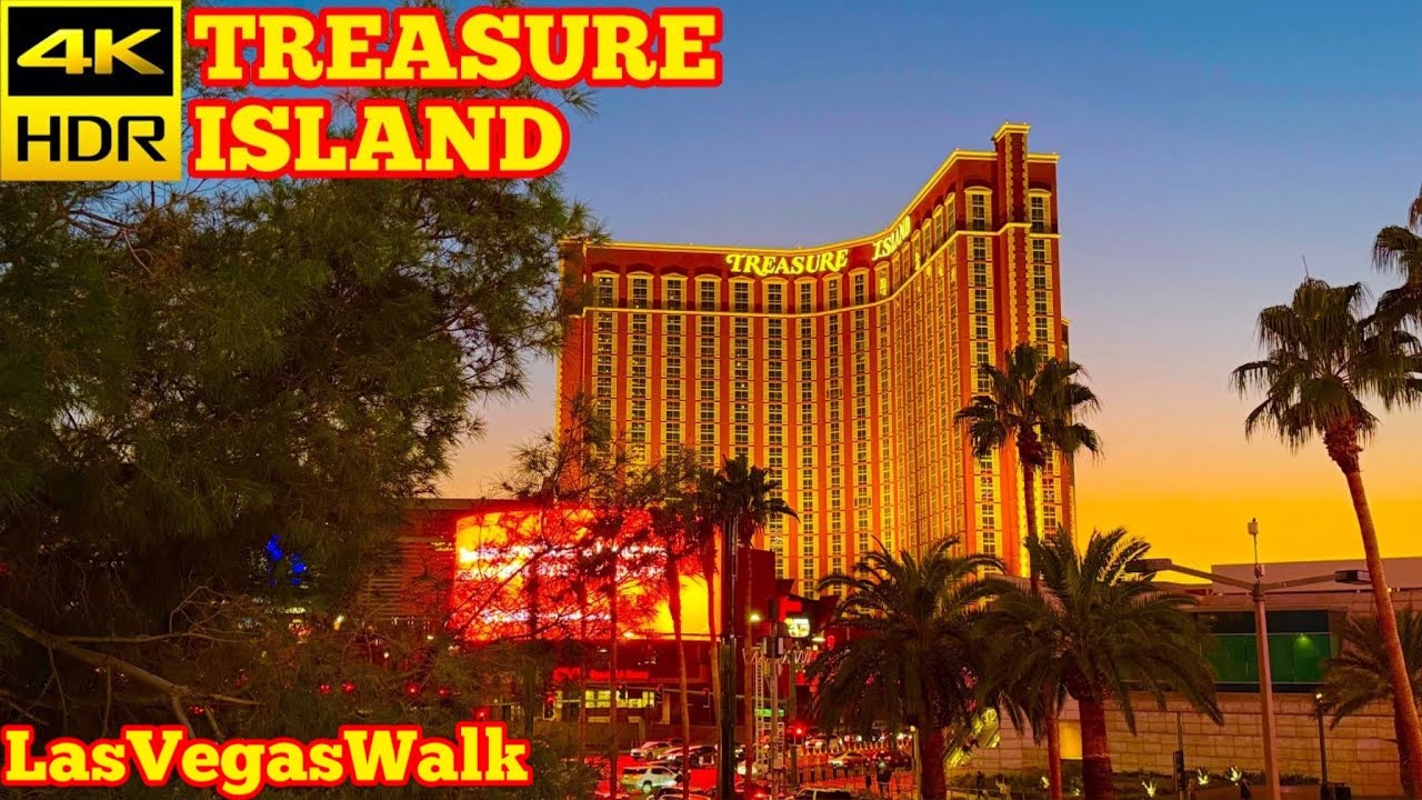 LasVegasWalk &bull; Treasure Island Hotel and Casino &bull; December 2025 (4K HDR)
