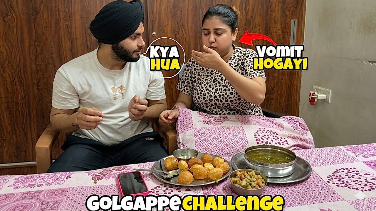 Golgappe Challenge With Her Gone Wrong😰