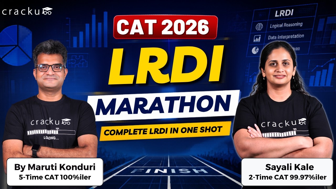 CAT 2026 DILR Marathon | Complete DILR Revision with Maruti Sir & Sayali Ma'am