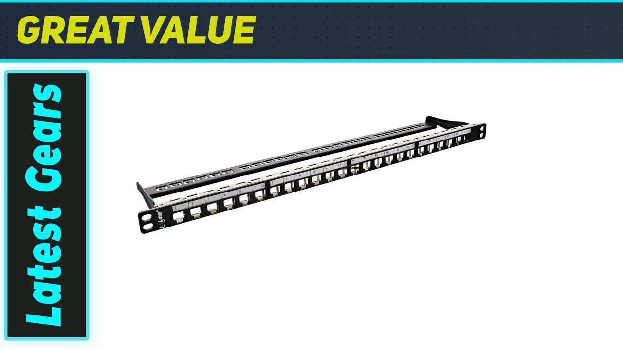 Best Value? Inline Blank Patch Panel Cat6A 24 Port - First Look!